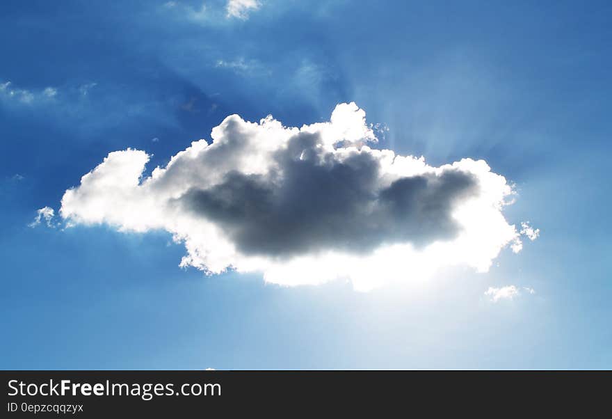 White Clouds Covering the Sun