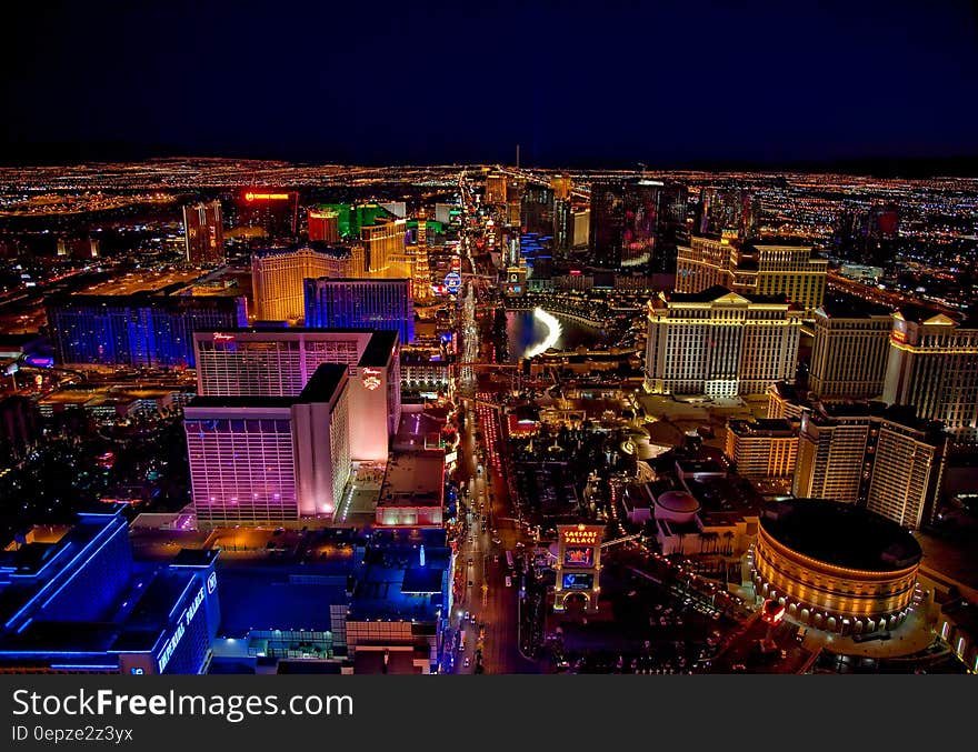 Aerial Photography of City during Evening