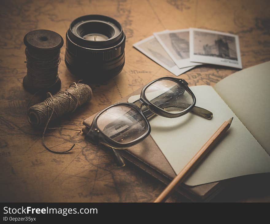 Black Plastic Framed Eyeglasses