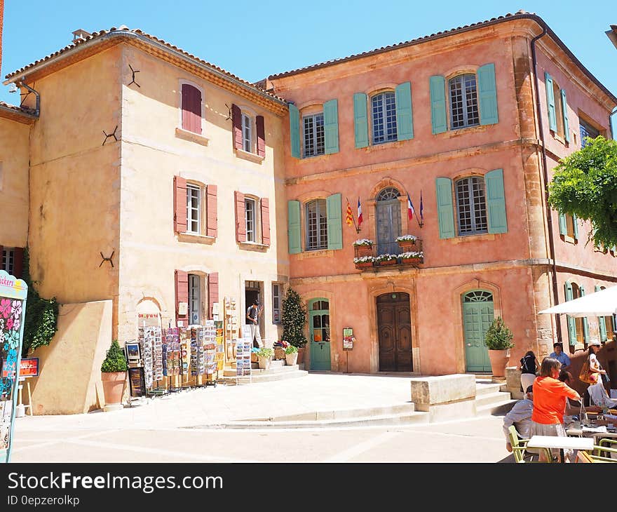 Pink Architectural Building