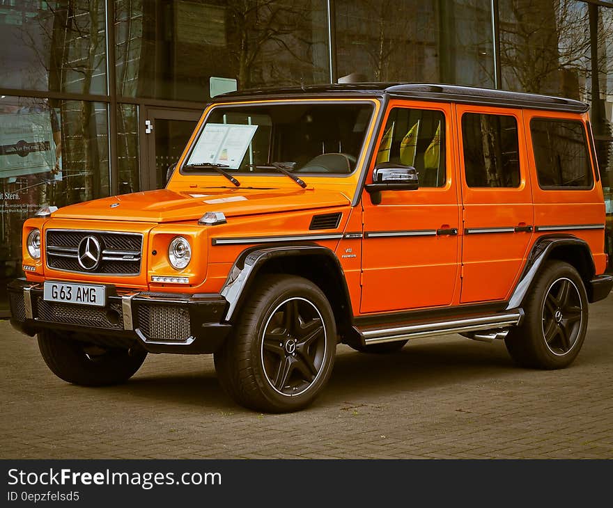 Orange Mercedes Benz G63