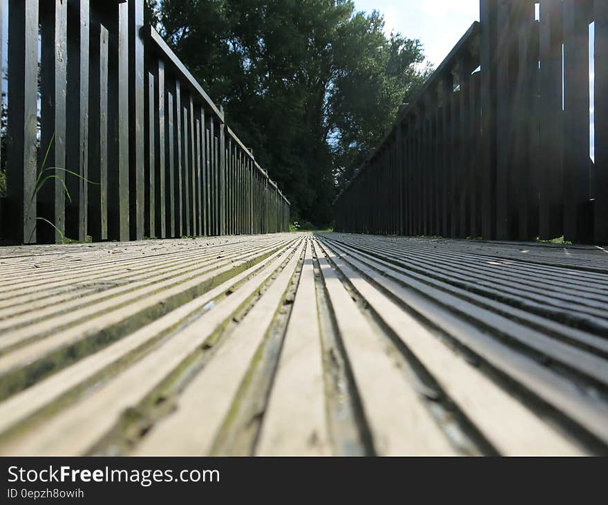 Brown Wooden Bridge