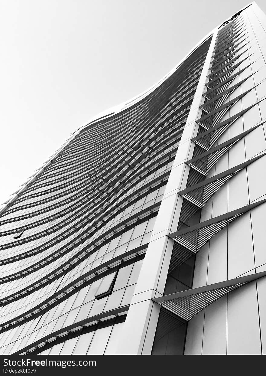 Grey and Black High Rise Building