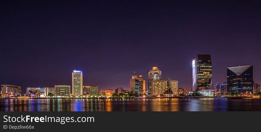 Panorama Photography of City at Night