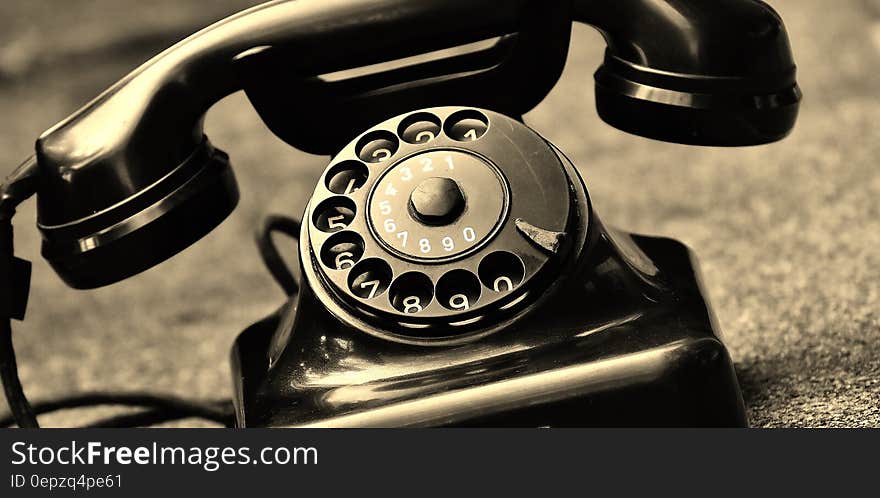 Black Vintage Telephone