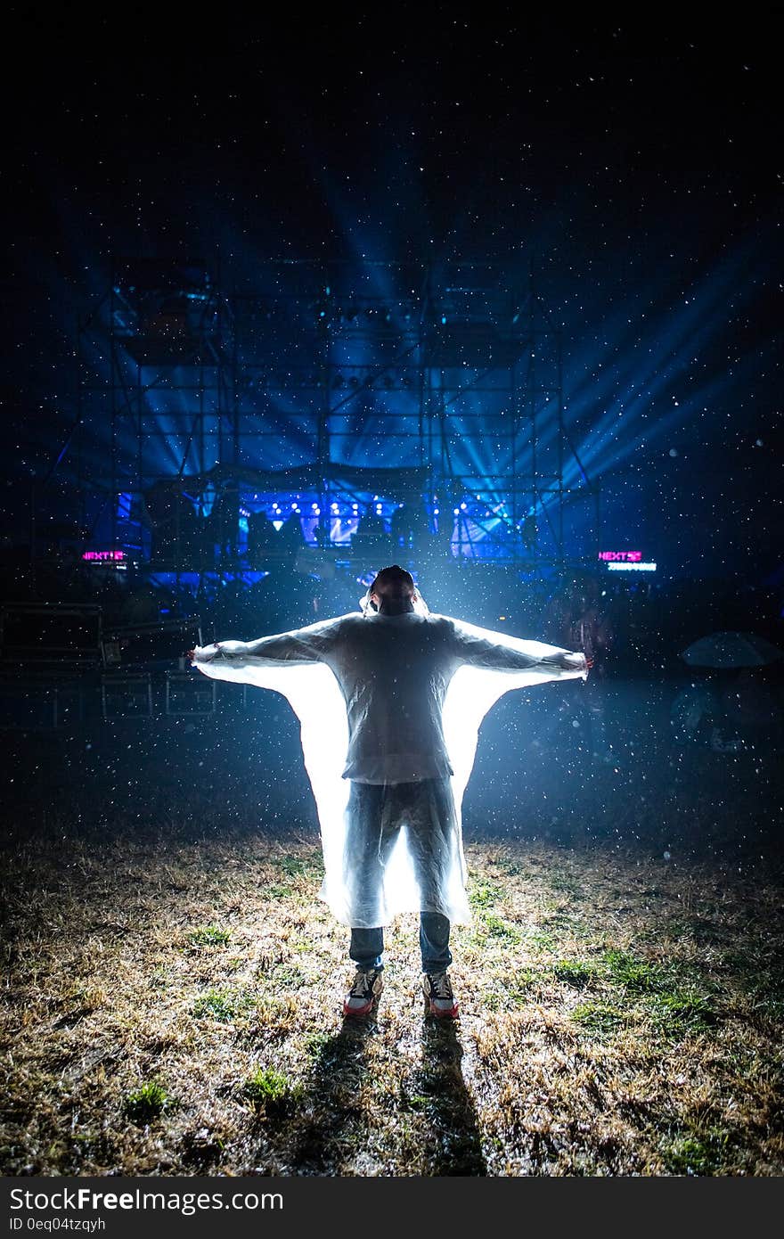 Person Wearing White Shirt Standing