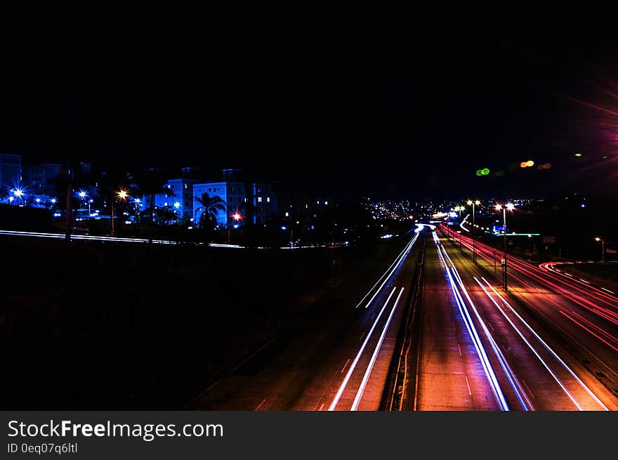 Cars Passing Through the Highway