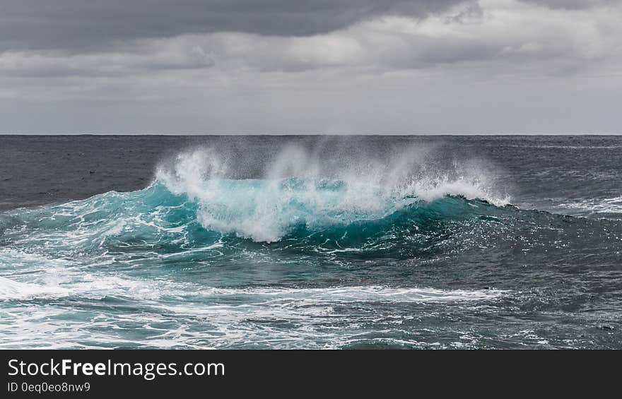 Sea Water Waves during Daytime