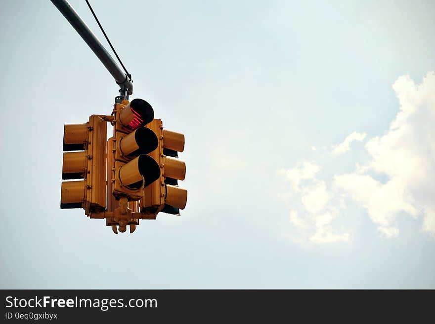 Traffic Light Under Blue Sky