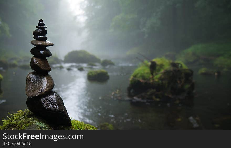 Black Pile of Stones