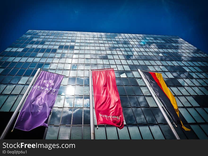 Red Flag Near Buildings