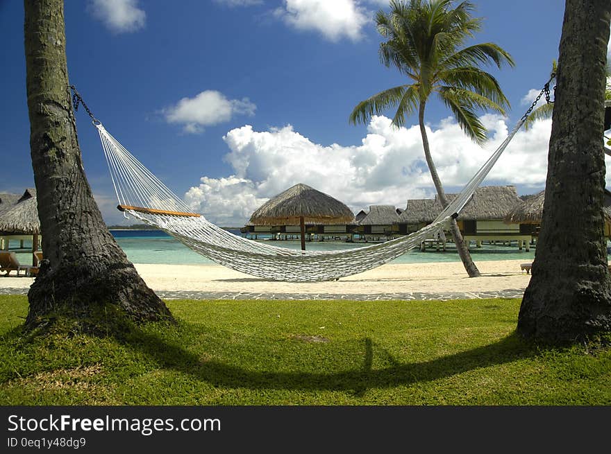 White Hammock on the Beach