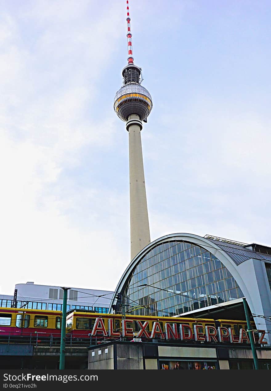 Alexanderplatz in Berlin with the TV tower landmark. Alexanderplatz in Berlin with the TV tower landmark.