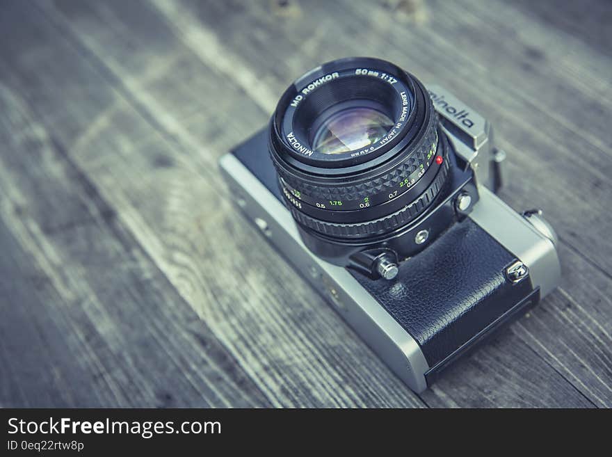 Grey and Black Compact Camera