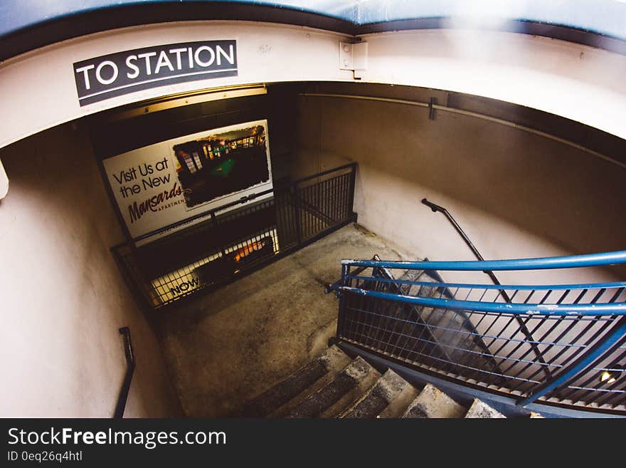 Gray Concrete Floor Leading to Station