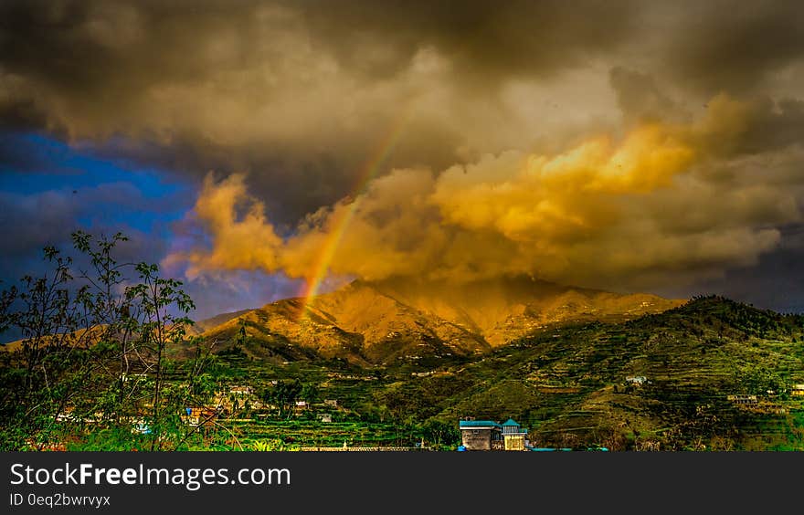 Rainbow on Top of the Mountain