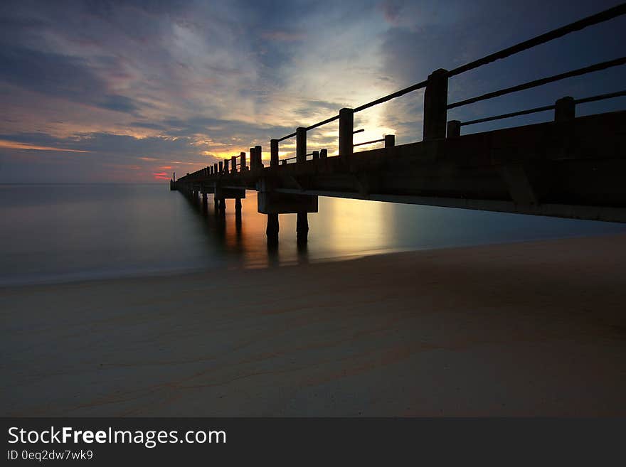 Dock Photo during Sunrise