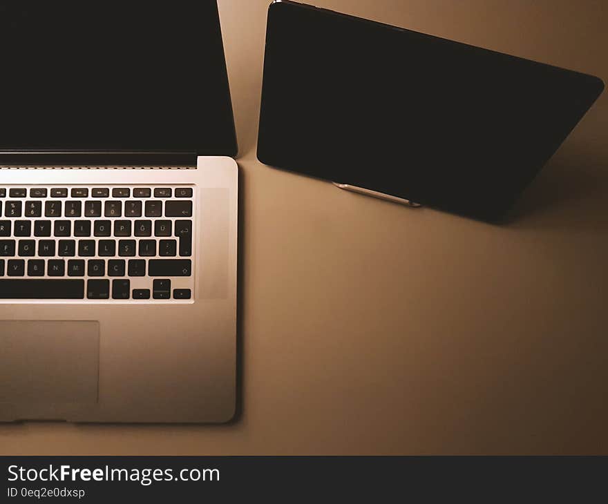 Black and Silver Laptop Computer