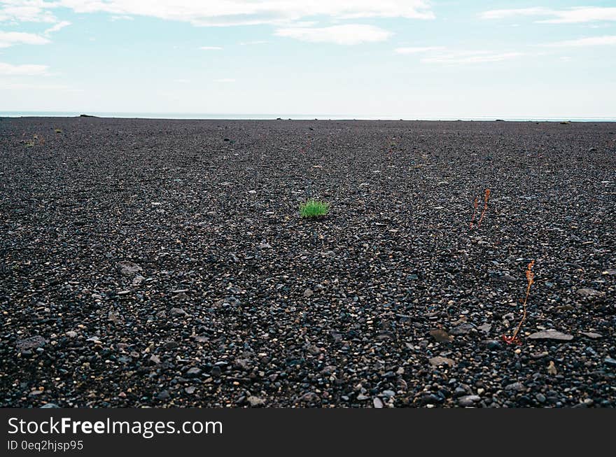 Stone and pebbles covering wide expanse of ground. Stone and pebbles covering wide expanse of ground.