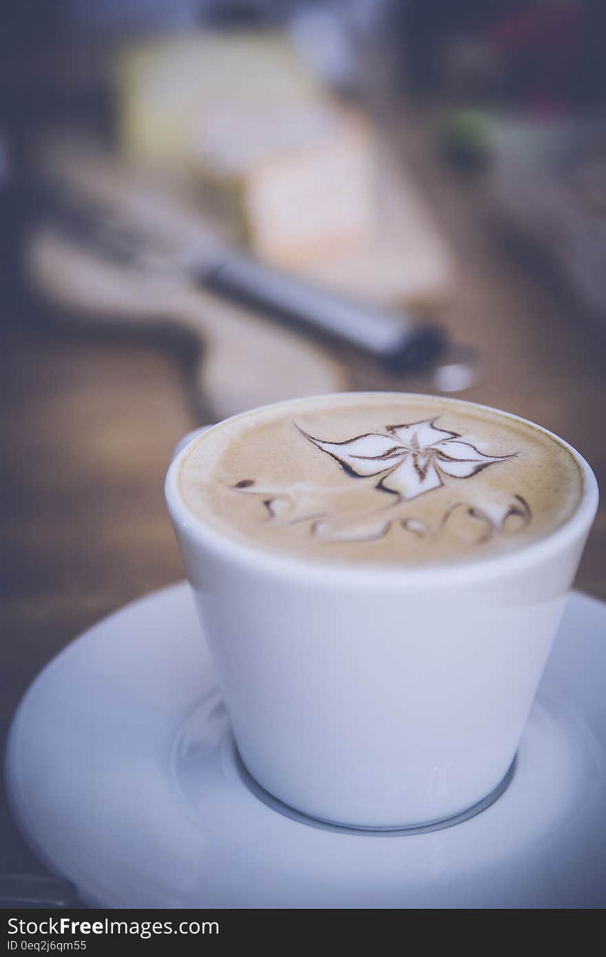 Coffee on White Ceramic Cup