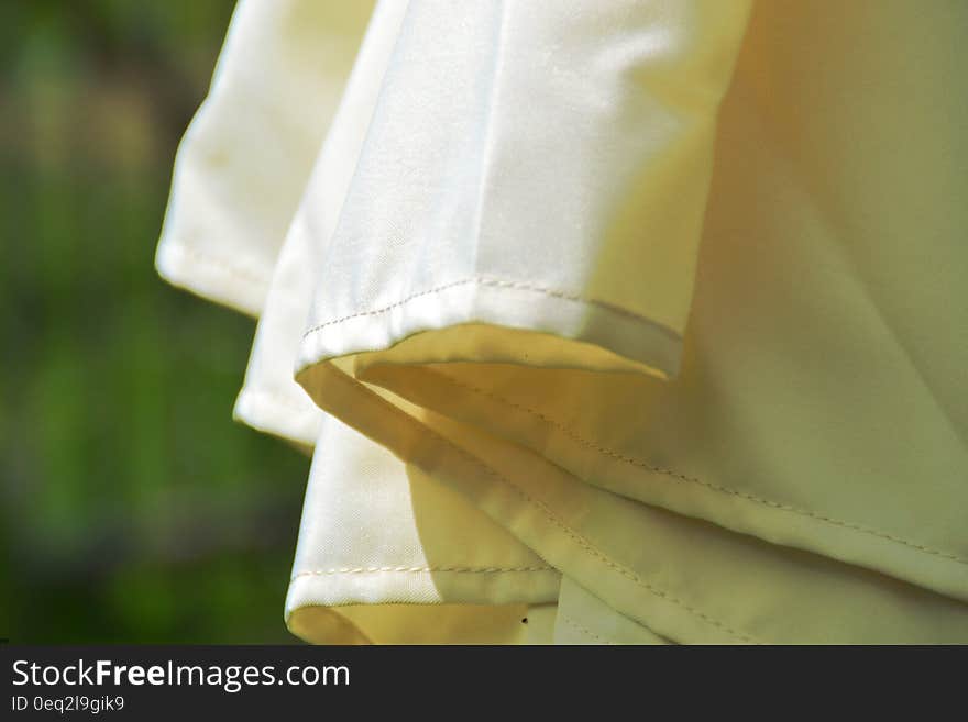 Close Up Photography of White Textile