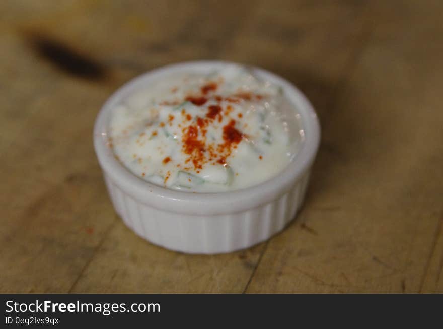 Cream With Chili Powder Toppings