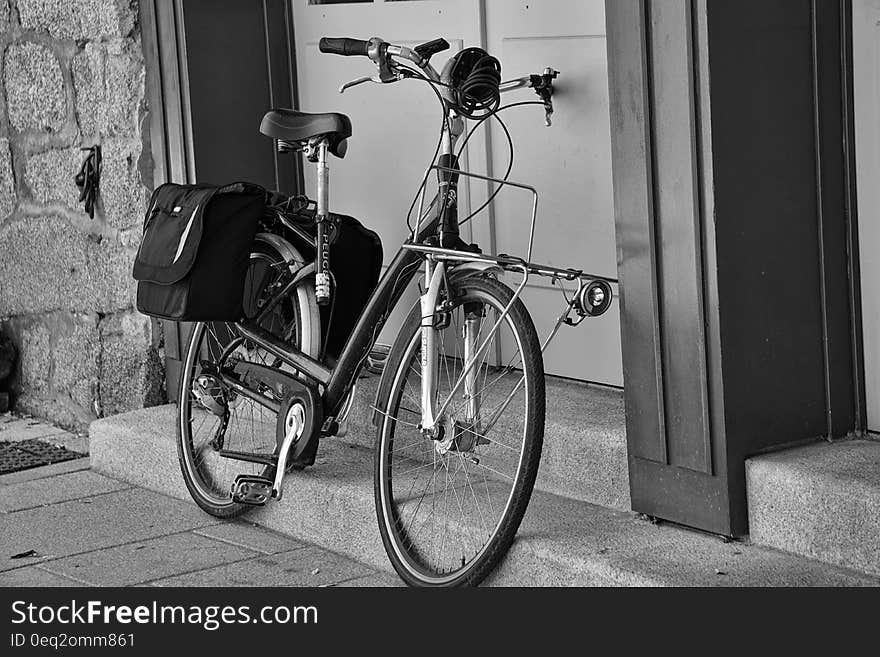 Black and White Mountain Bike