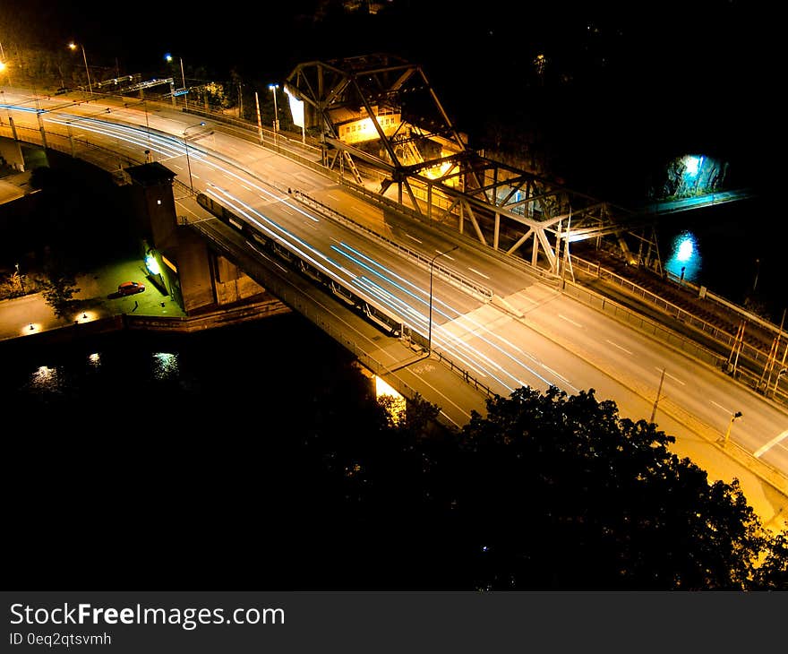 Grey Road during Nighttime