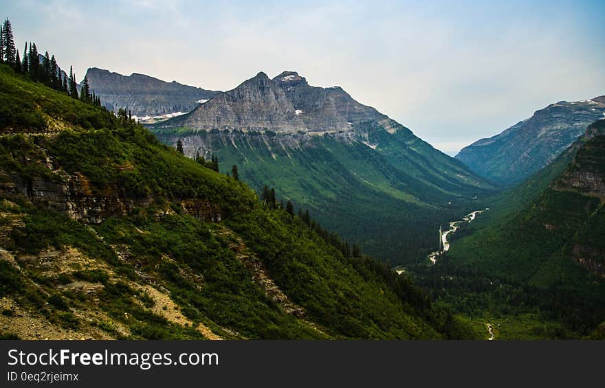 Green Mountain Fields during Daytime Photo