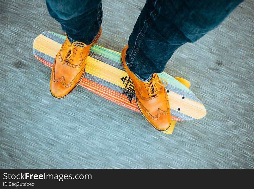 Man riding a skateboard