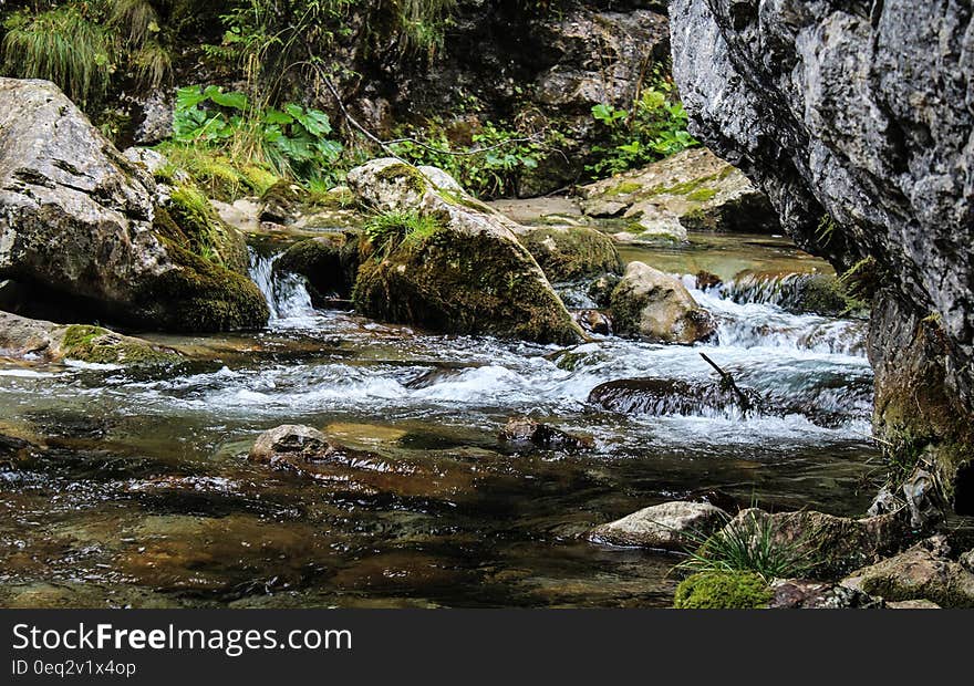 View of a stream in the mountains