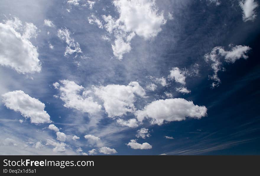 View of clouds seen from below. View of clouds seen from below