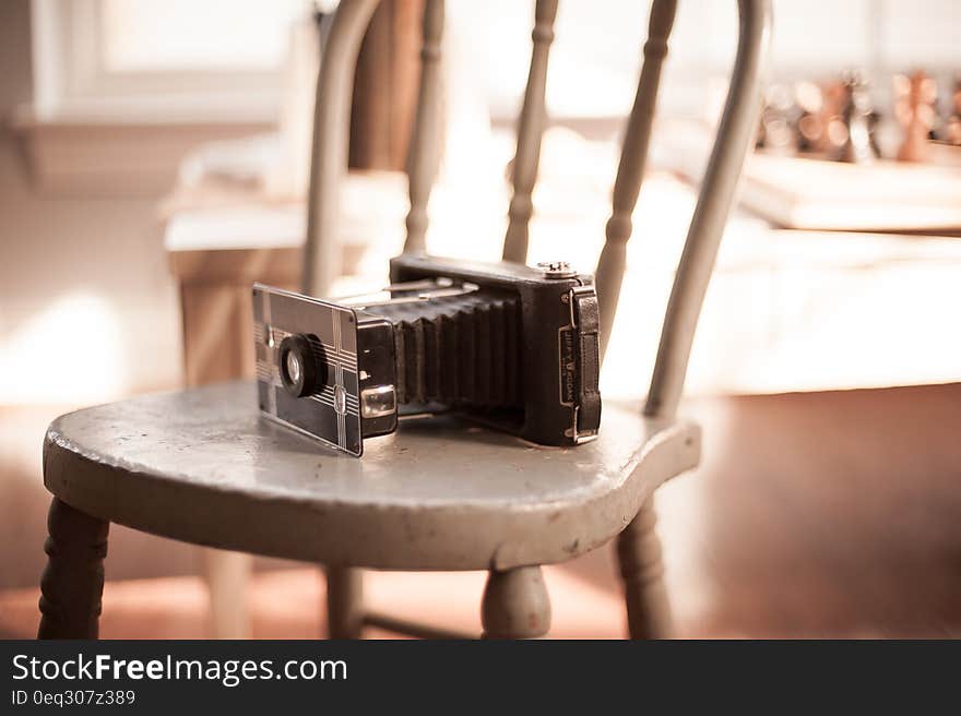 Analogue vintage photo camera. Analogue vintage photo camera