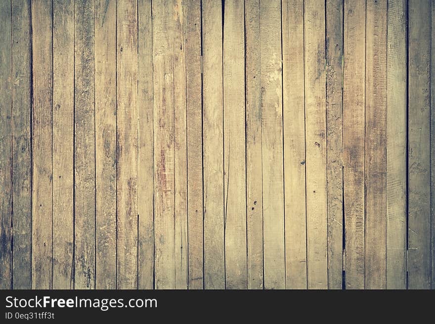 Brown Wooden Fence