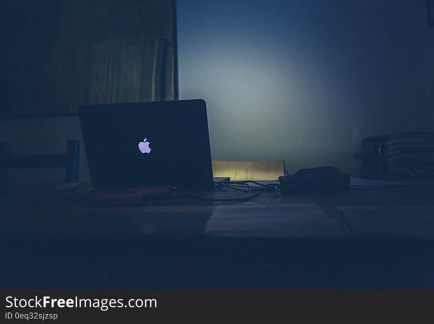 Apple Macbook on Desk