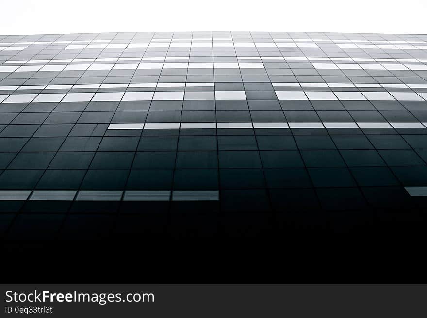 View looking up a high rise building in Copenhagen, Denmark. View looking up a high rise building in Copenhagen, Denmark.