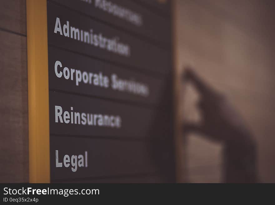 Administration Corporate Services Reinsurance Legal Labeled Board