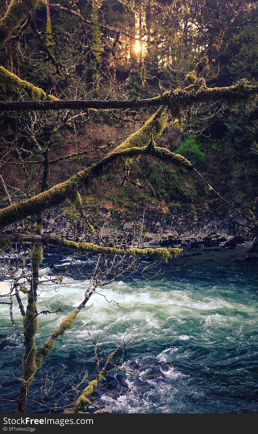 Sunset above Snoqualmie River