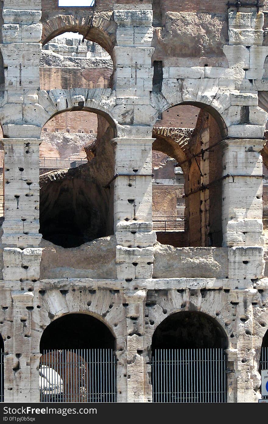 wall, Roman colosseum