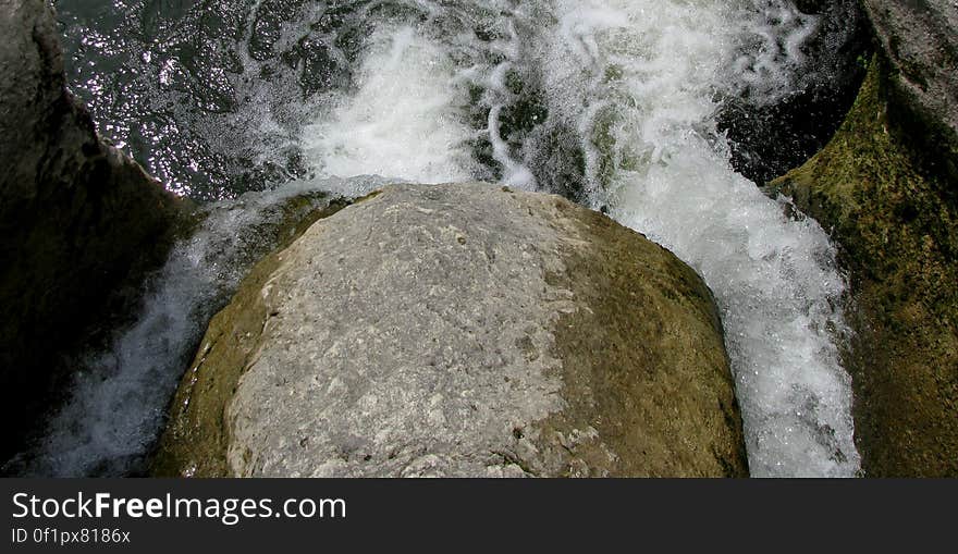 A view from above the Upper falls. A view from above the Upper falls.