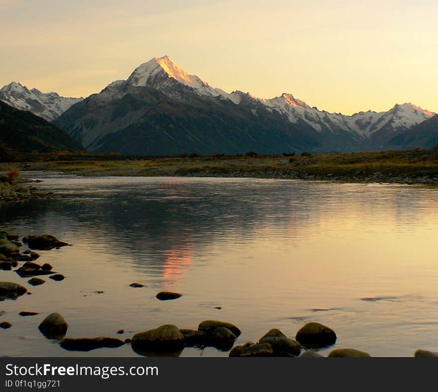 Sunrise Mount Cook NZ.