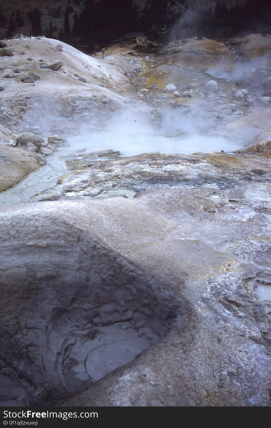 boiling mud pots