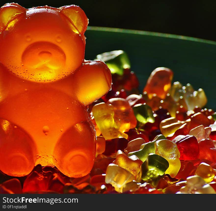 Closeup Photography of Gummy Bears