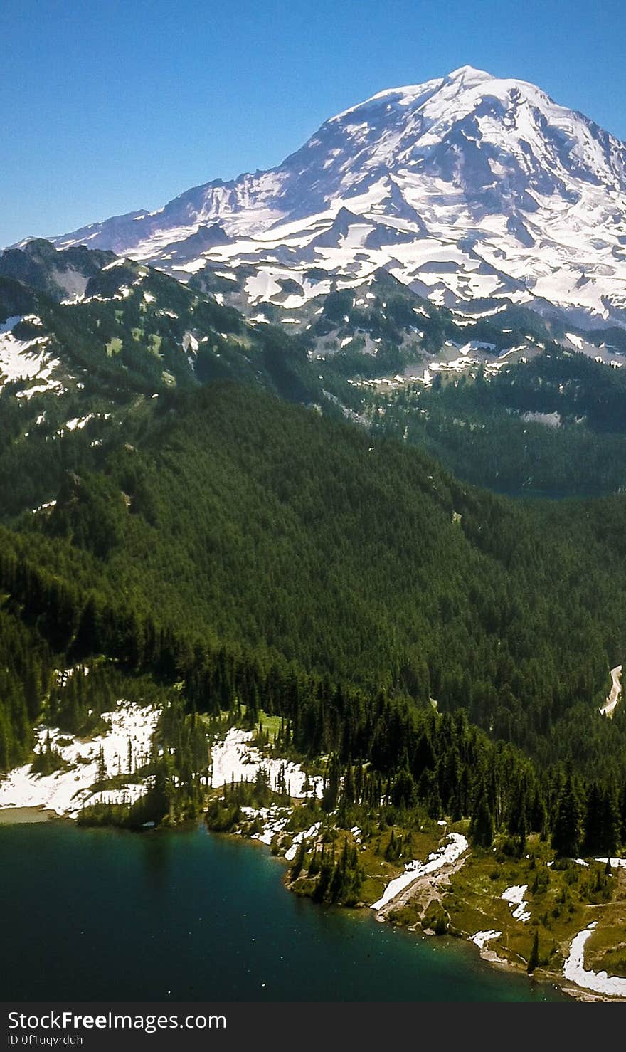 Hike in Mount Rainier National Park that begins near Mowich Lake and reaches a fire lookout on Tolmie Peak. Hike in Mount Rainier National Park that begins near Mowich Lake and reaches a fire lookout on Tolmie Peak