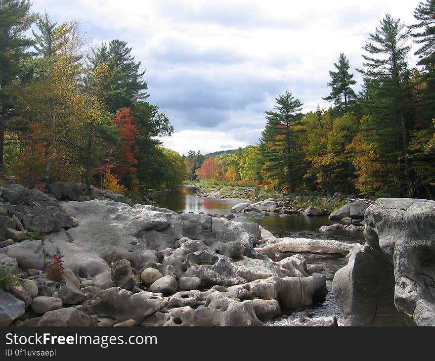 This photo was taken at USGS gaging station 01055000 on the Swift River near Roxbury, Maine. The falls are commonly referred to as Swift River Falls and contain many potholes and scours that demonstrate the impressive ability of water to erode rock. This photo was taken at USGS gaging station 01055000 on the Swift River near Roxbury, Maine. The falls are commonly referred to as Swift River Falls and contain many potholes and scours that demonstrate the impressive ability of water to erode rock.