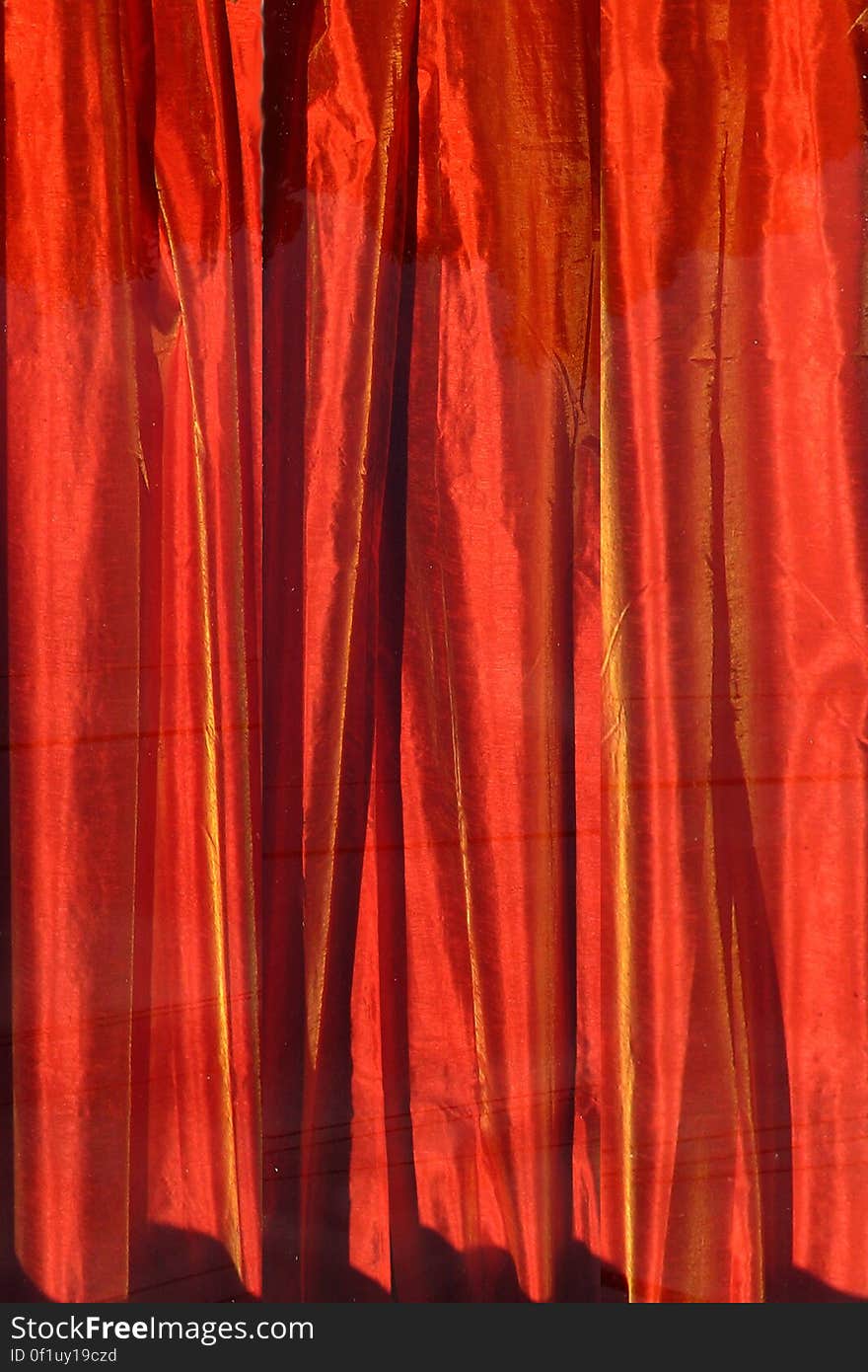 red curtain