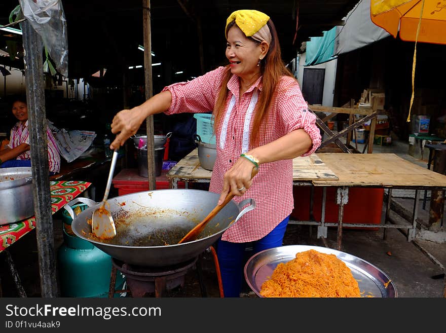 Street food vendor, Rayong city