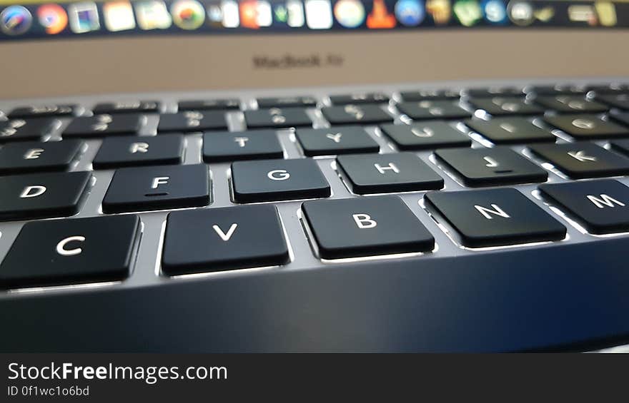 A close up of the keys on a computer keyboard.