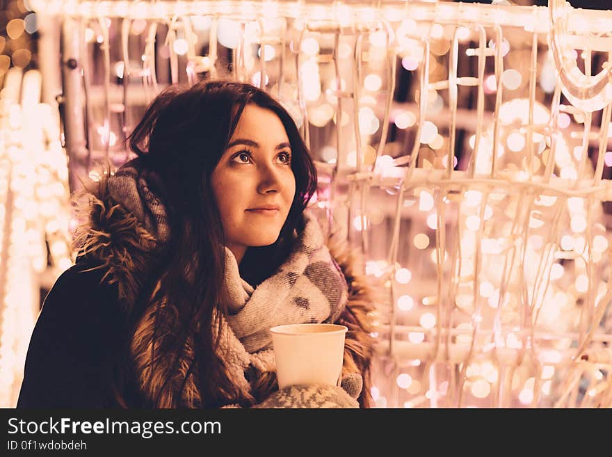 Young Woman Looking Up