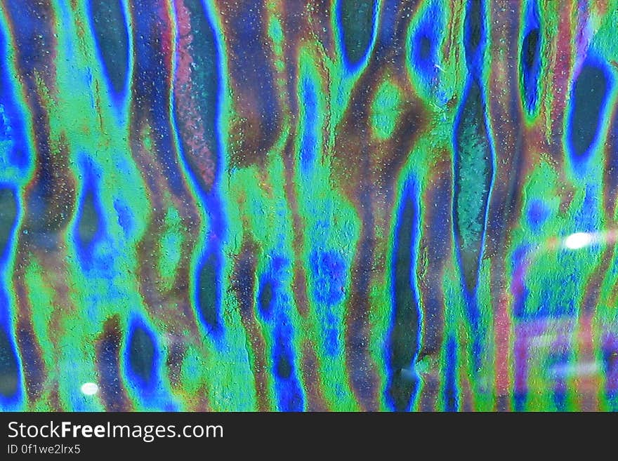 iridescent surface